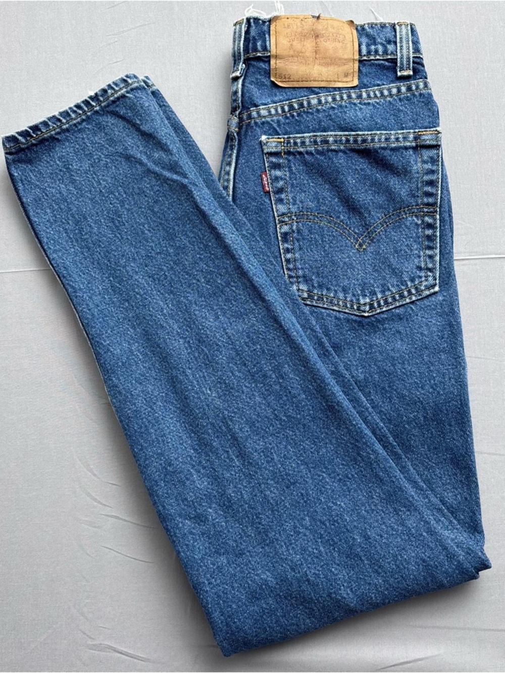 Vtg 90's Levi's 512 Slim Tapered Blue Denim Jeans Teens Regular Size 11 Button Z